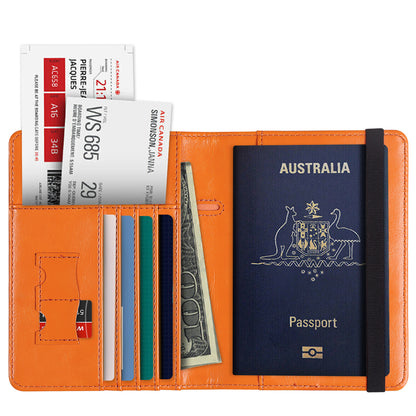RFID Australian Passport Wallet Travel Passport ID Card Wallet Holder Cover RFID Blocking PU Leather Purse Case AU