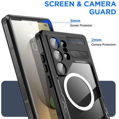 AICase Waterproof Case Samsung Galaxy S25 Ultra Black